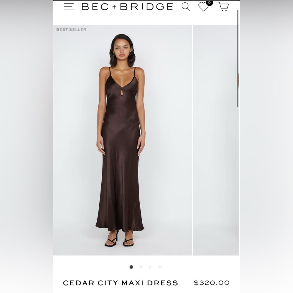 Bec + Bridge Cedar City Chocolate Maxi Dress